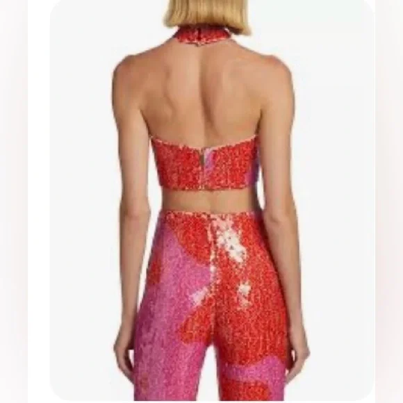 Silvia Tcherassi Sequined Halter Top - Picture 6 of 12